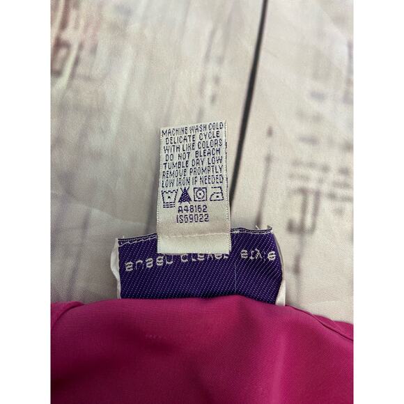 Susan Graver Style Sleeveless Blouse Womens XS V Neck Pink Cami Tank Shell - Picture 8 of 10